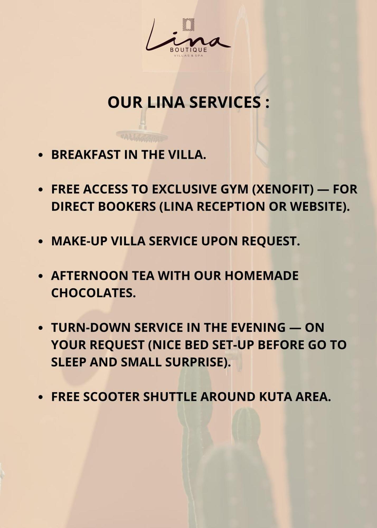 Lina Boutique Villas And Spa Kuta  Экстерьер фото